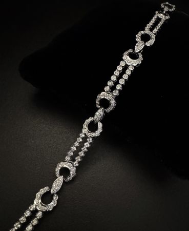 Bracciale  con   Diamanti  tipo  CARTIER