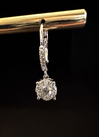 Hängeohrringe mit Diamanten 1.20 ct.