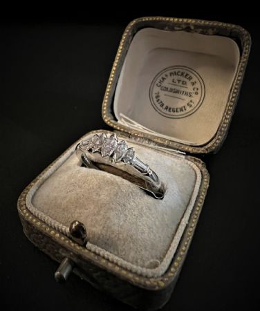 Platinum Ring with Diamonds
    