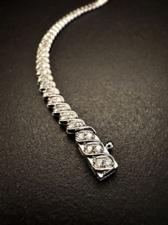 Bracciale  tennis  con   Diamanti   