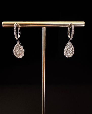 Diamond Pendant Earrings