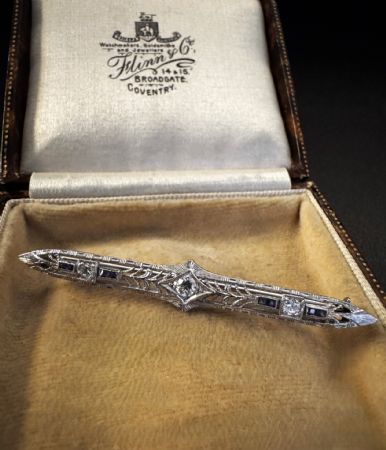 Early 20th century diamond brooch