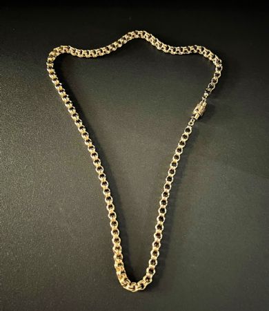 Collar de oro fino de 800.