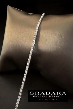 Tennis bracelet with 4 prongs, 1 ct.